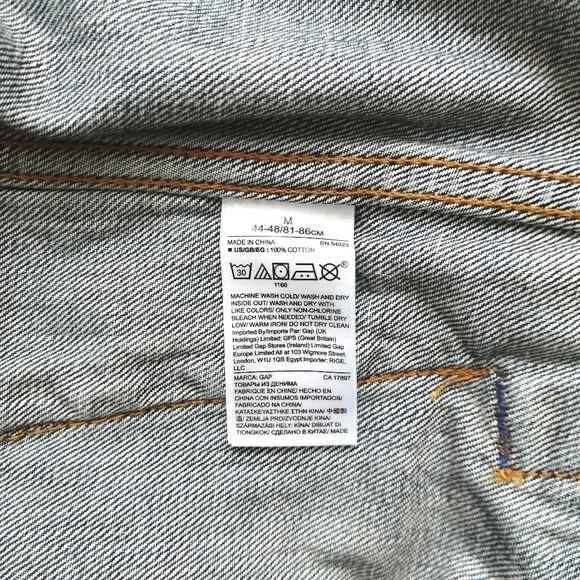 Laser Girl Blue Trucker Denim Jacket Medium NWT - Picture 14 of 15